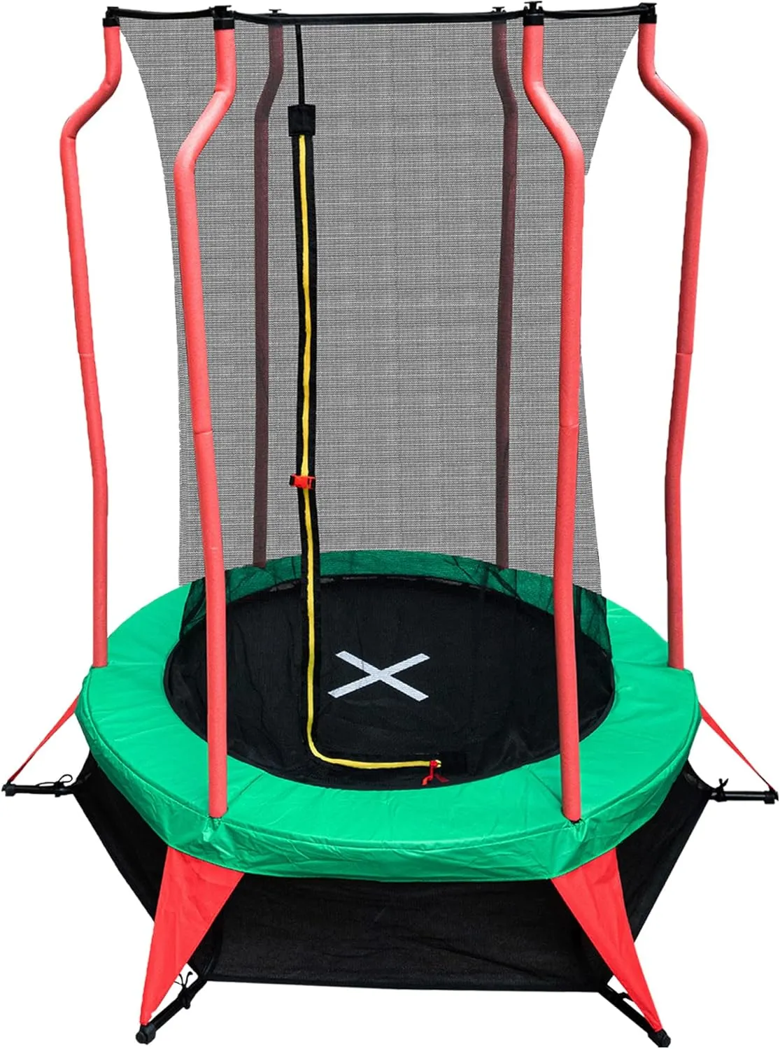 Bild von Ultrasport Uni-Jump Gartentrampolin mit einem Durchmesser von 183 bis 460 cm, TÜV geprüft, Komplettset mit Sprungmatte, Sicherheitsnetz und gepolsterten Pfosten