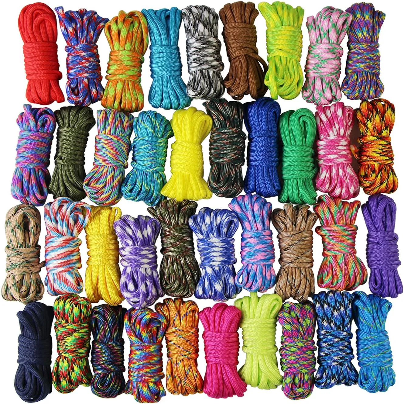 Bild von UOOOM 20er Paracord Set mit bunten Schnüren für DIY Projekte