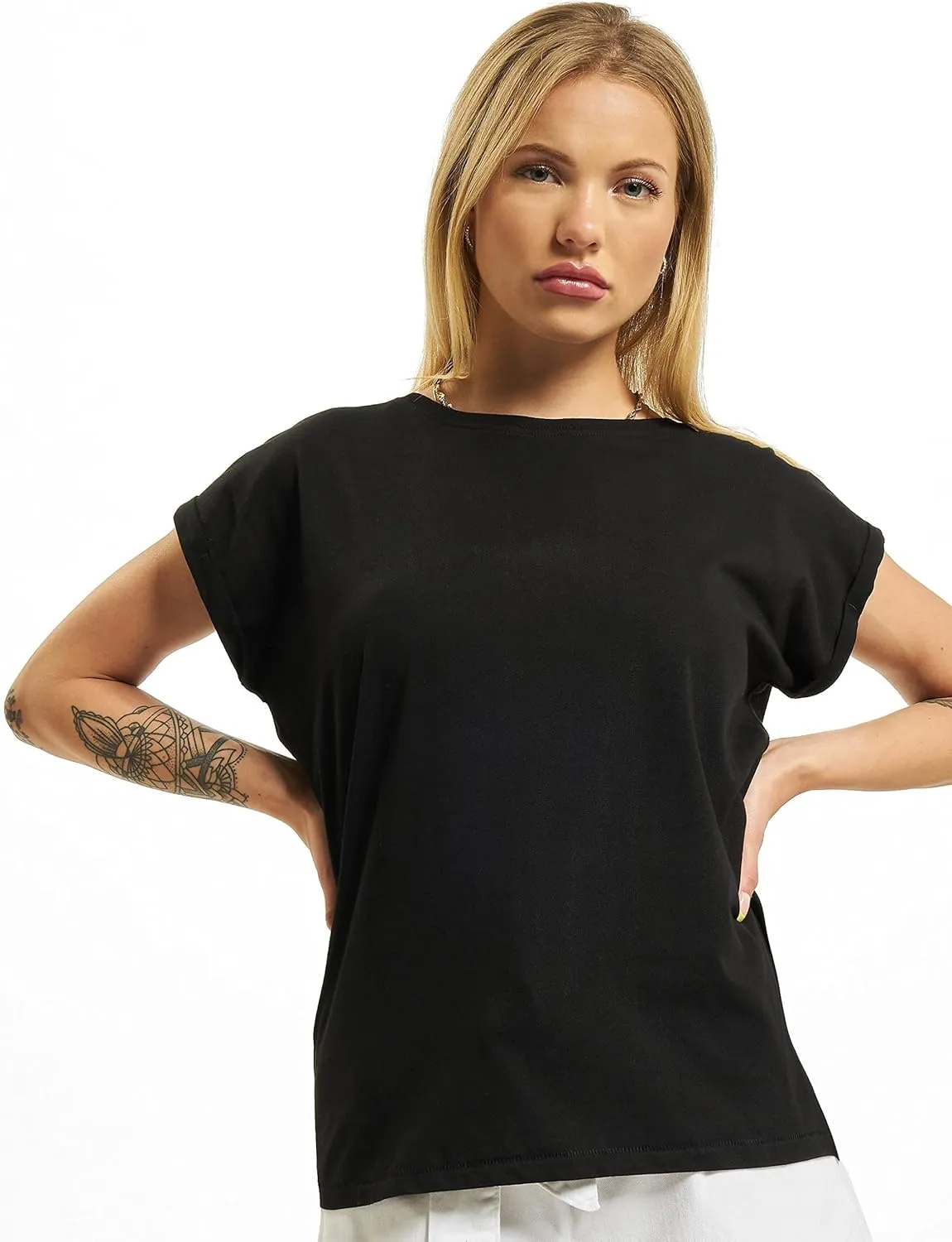 Bild von Urban Classics Damen Extended Shoulder Tee