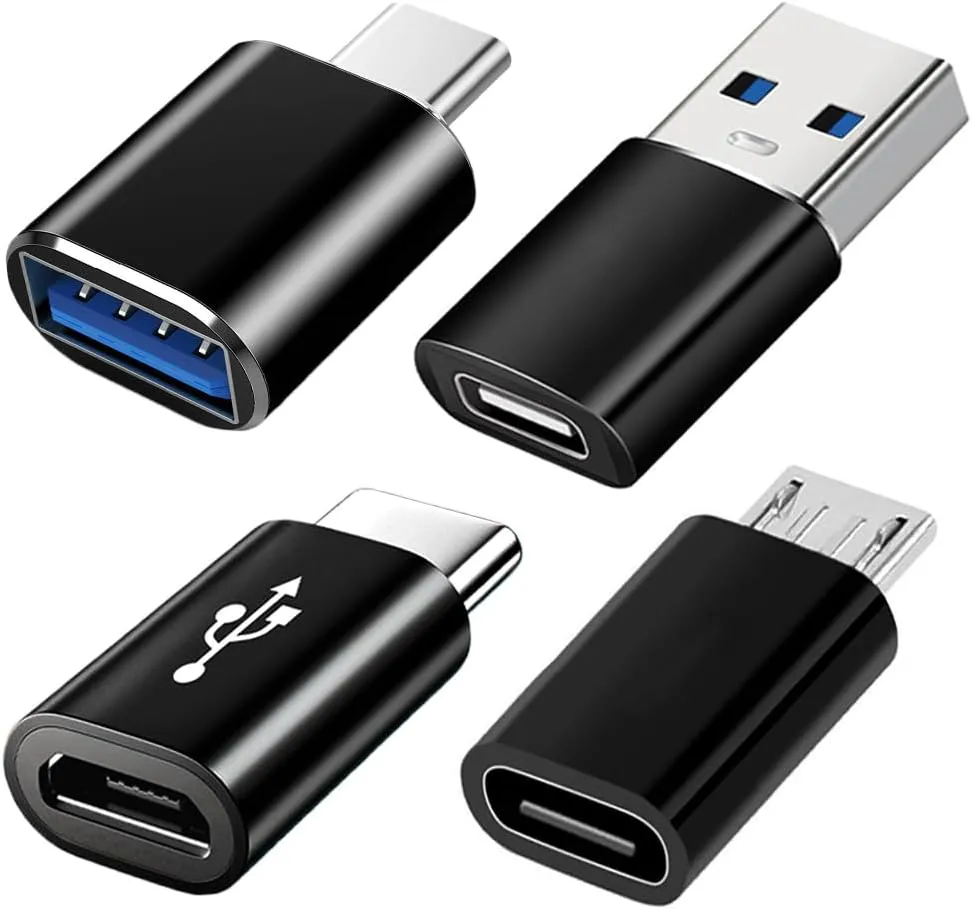 Bild von USB C Adapter Set mit 4 Stück, USB C zu USB 3.0 und Micro USB Adapter, kompatibel mit MacBook Pro und Samsung Galaxy