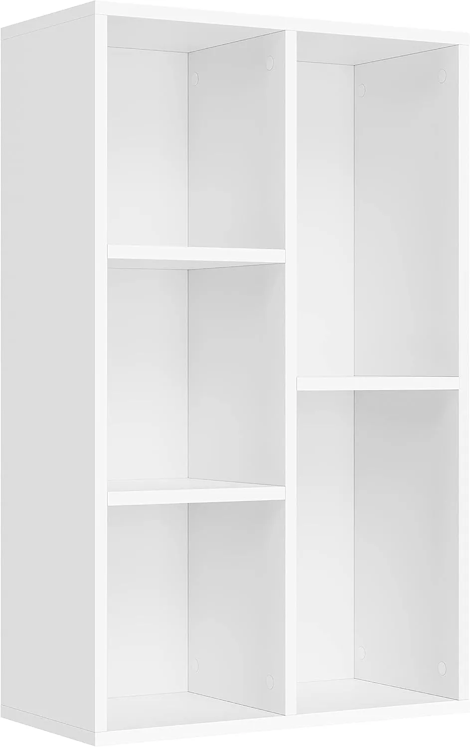 Bild von VASAGLE LBC25WT Bücherschrank mit 5 Fächern in Weiß, geeignet für Wohnzimmer, Schlafzimmer, Büro und Kinderzimmer