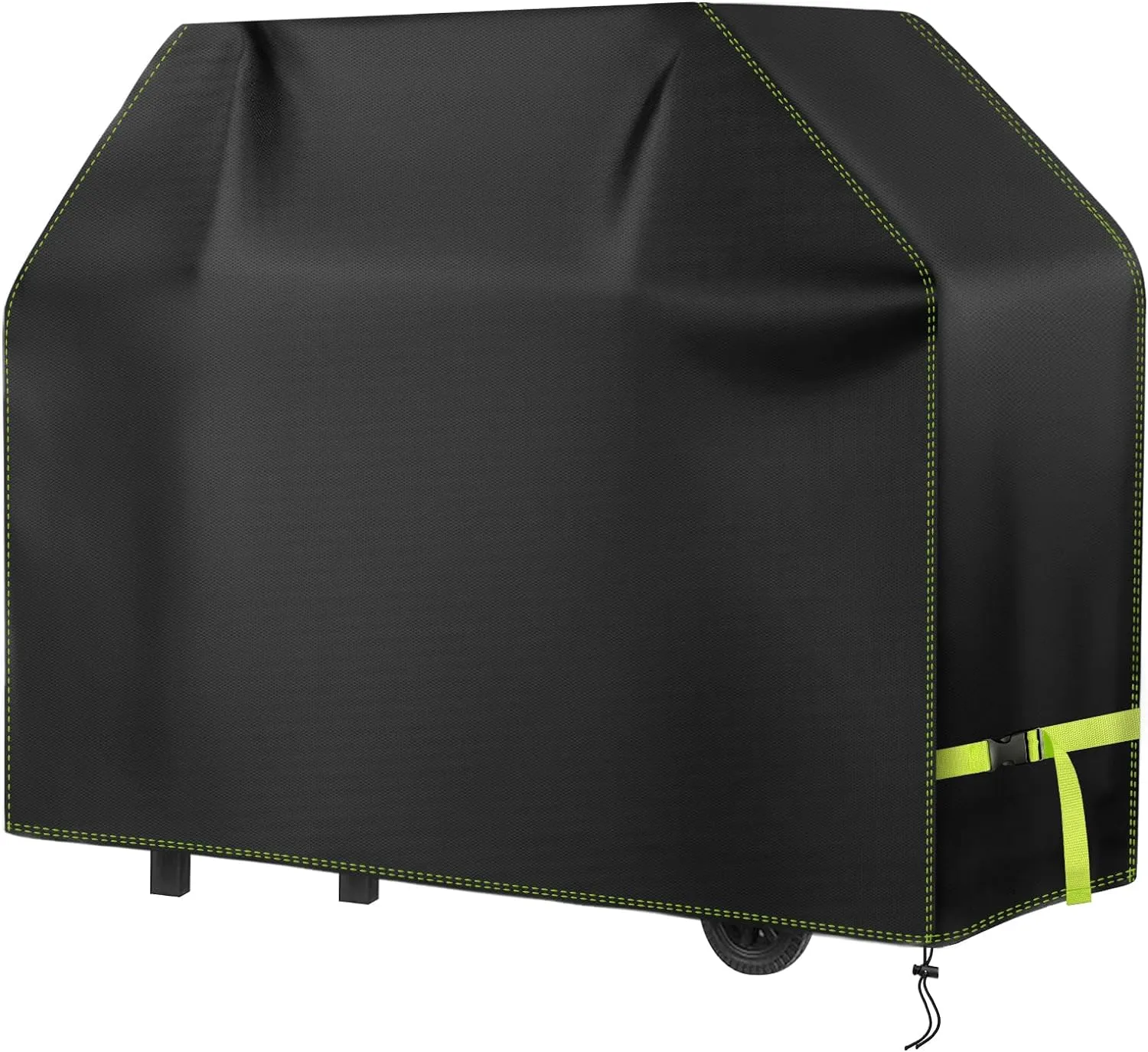 Bild von VDISRR Grillabdeckhaube aus 420D Oxford mit den Maßen 152x68x119 cm, wetterfest, wasserdicht und UV-beständig für optimalen Schutz vor Rost und Schimmel