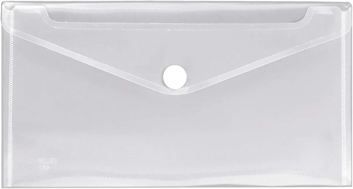 Bild von VELOFLEX 4571000 Dokumentenhülle Crystal DIN lang, transparent mit Klettverschluss