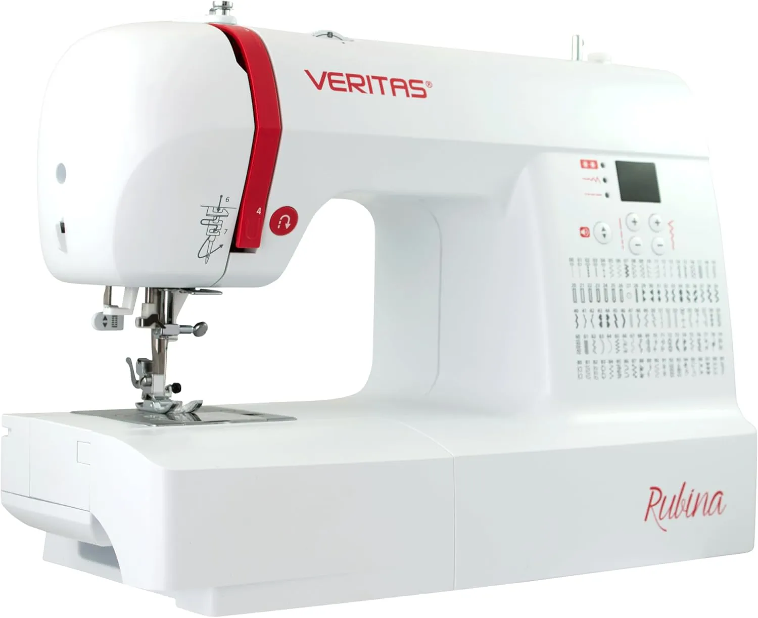 Bild von Veritas Rubina I digitale Nähmaschine mit 100 Stichprogrammen und LCD-Display