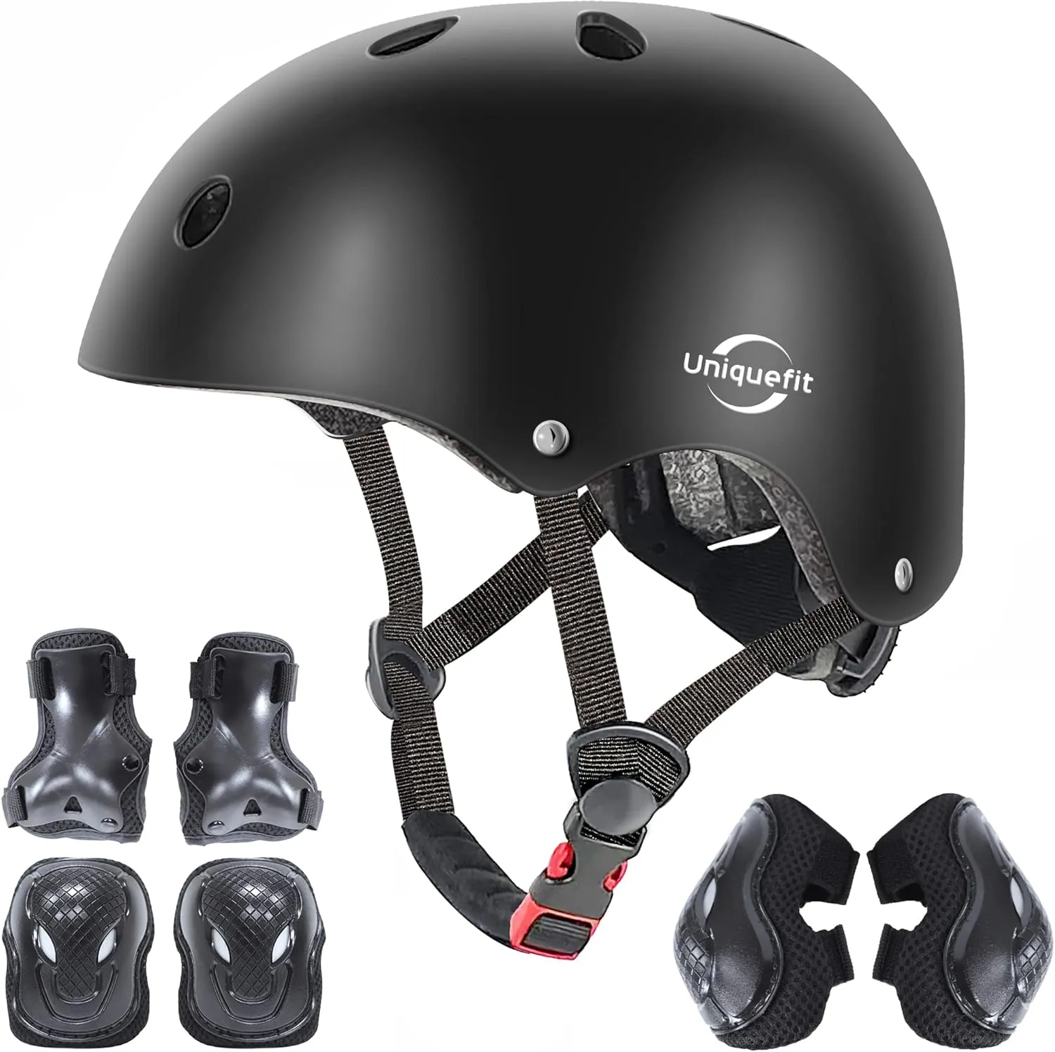 Bild von Verstellbarer Kinderhelm mit Knieschützern, Ellbogenschützern und Handgelenkschützern