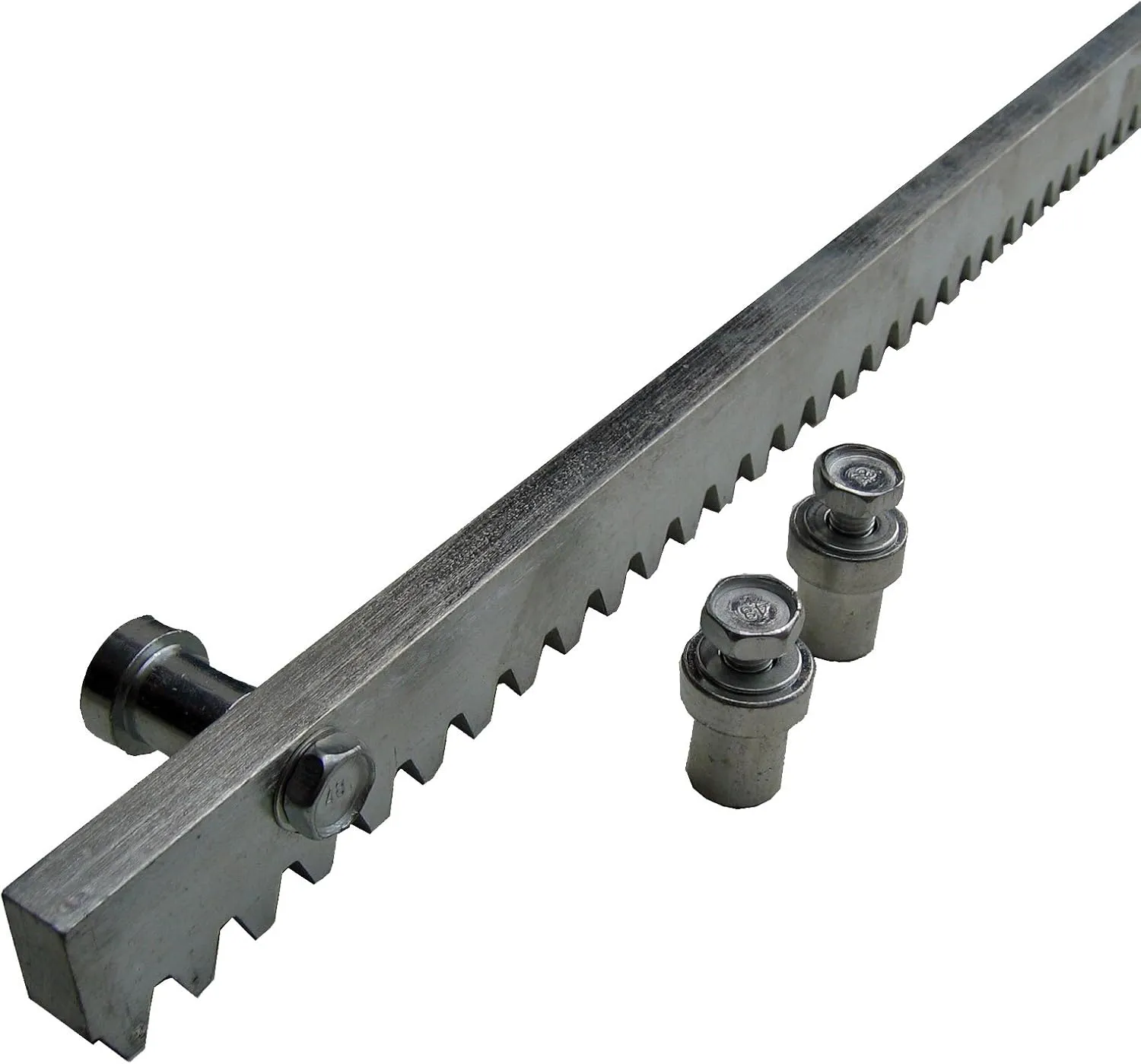 Bild von Verzinkte Stahlzahnstange für Schiebetore, 2 Meter lang, Modul 4, 30 x 12 mm