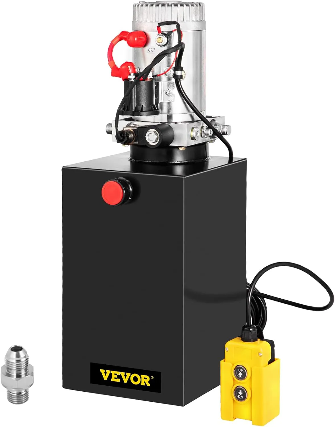 Bild von VEVOR 15L Hydraulikpumpe mit 12V und 3200 PSI Maximaldruck für Kippanhänger