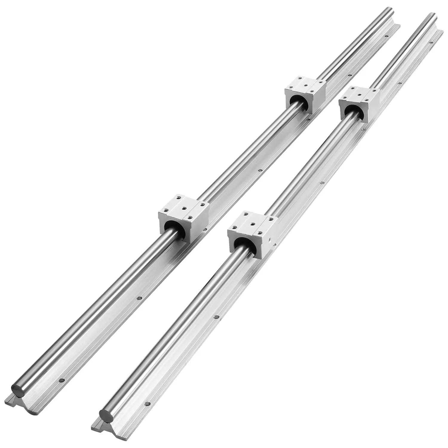 Bild von VEVOR Linearführung Set mit 2 SBR20 Schienen und 4 Gleitblöcken für CNC Anwendungen