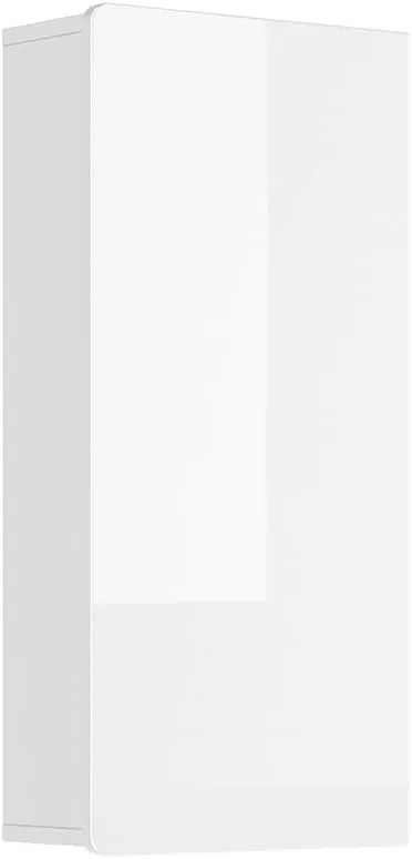 Bild von Vicco Izan Badschrank in Weiß Hochglanz mit den Maßen 36,6 x 76,6 cm