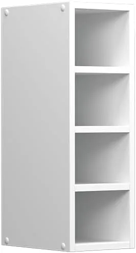 Bild von Vicco R-Line Hängeschrank in Weiß mit offenen Regalen, 20 cm