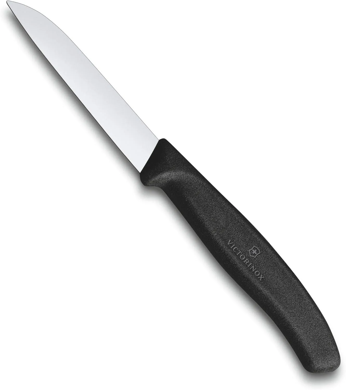 Bild von Victorinox 6.7403 Swiss Classic Gemüsemesser mit extra scharfer Klinge und robustem Kunststoffgriff in Schwarz, spülmaschinengeeignet und Made in Switzerland