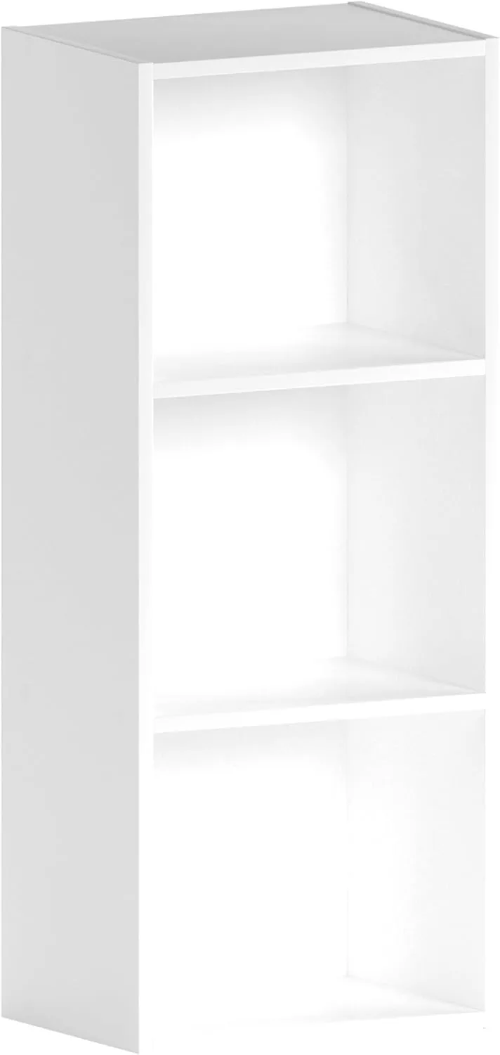 Bild von Vida Designs Oxford Bücherregal in Weiß mit 3 Ebenen, würfelförmig, ideal für Büro und Wohnzimmer