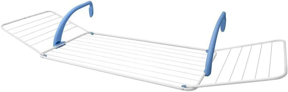 Bild von Vileda Brezza Wäschetrockner für den Balkon mit 18 m Trockenlänge und einer maximalen Tragkraft von 15 kg, Maße 180 x 55 x 28 cm
