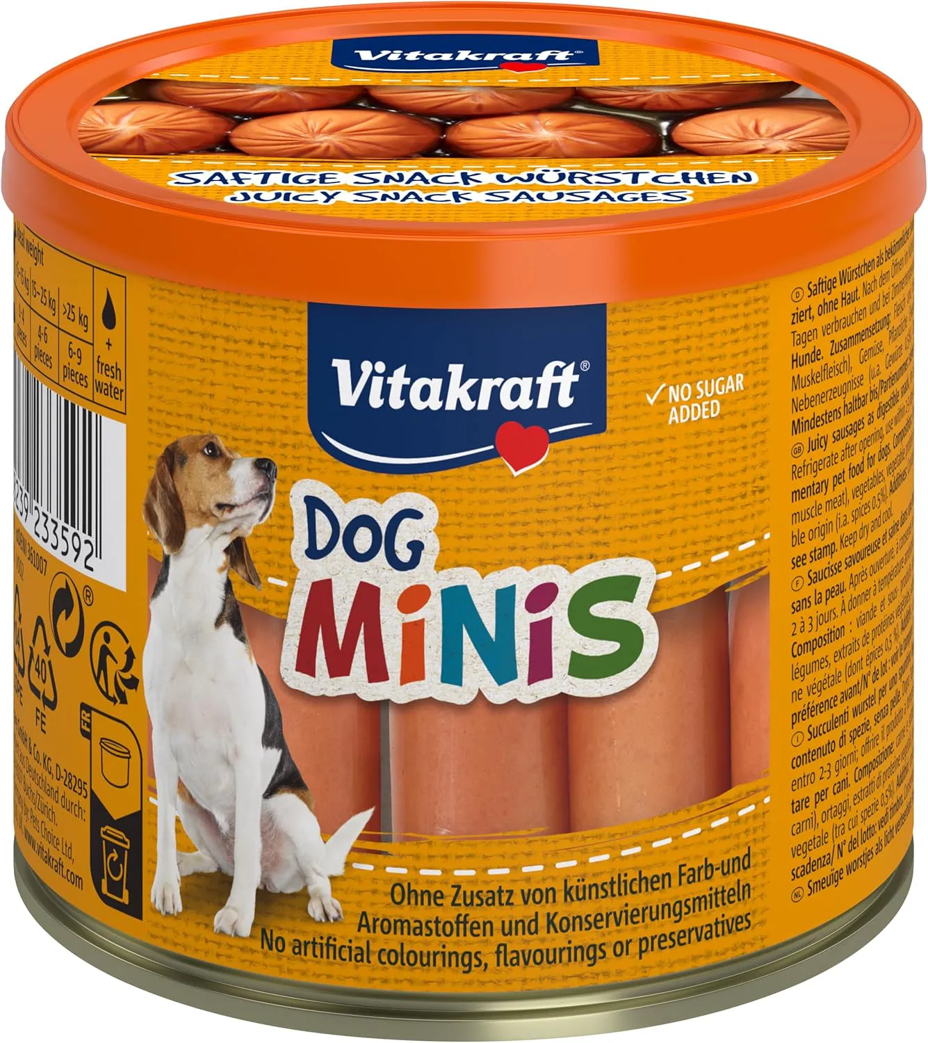 Bild von Vitakraft Dog Minis Hundeleckerli mit Geflügel in wiederverschließbarer Dose, 120 g