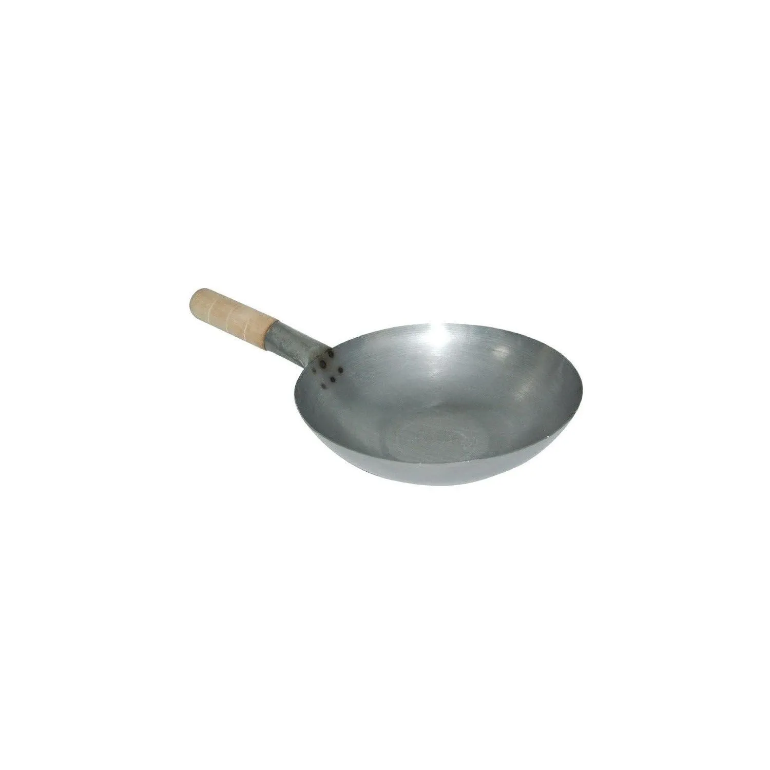 Bild von Vogue K296 Wok mit flachem Boden aus Weichstahl und einem Durchmesser von 32,4 cm