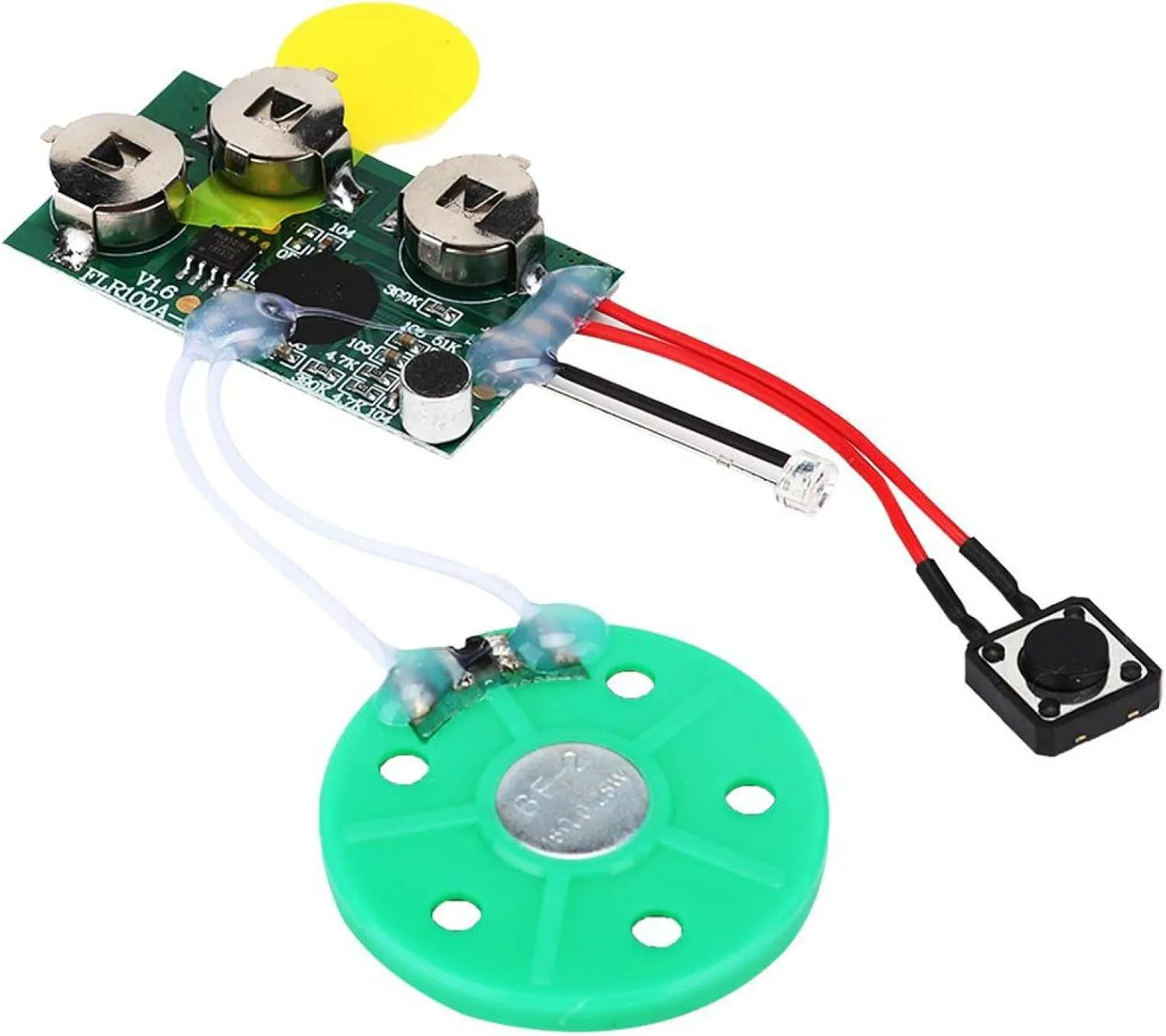Bild von Voice Modul mit 4 Minuten Aufnahmezeit und Lichtsensor für handgefertigte Grußkarten