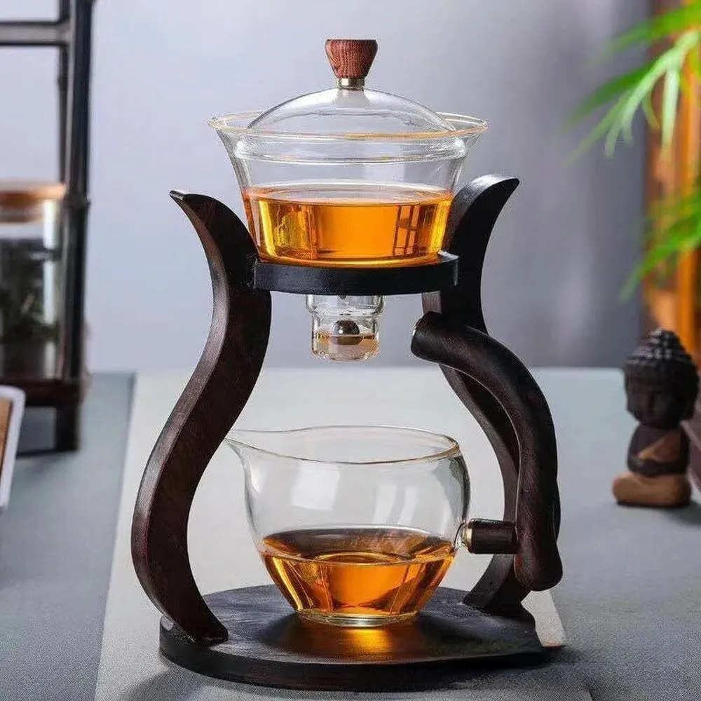 Bild von Vollautomatisches Kung-Fu-Teeservice aus Glas mit Magnetabsaugung und hitzebeständigem Topf