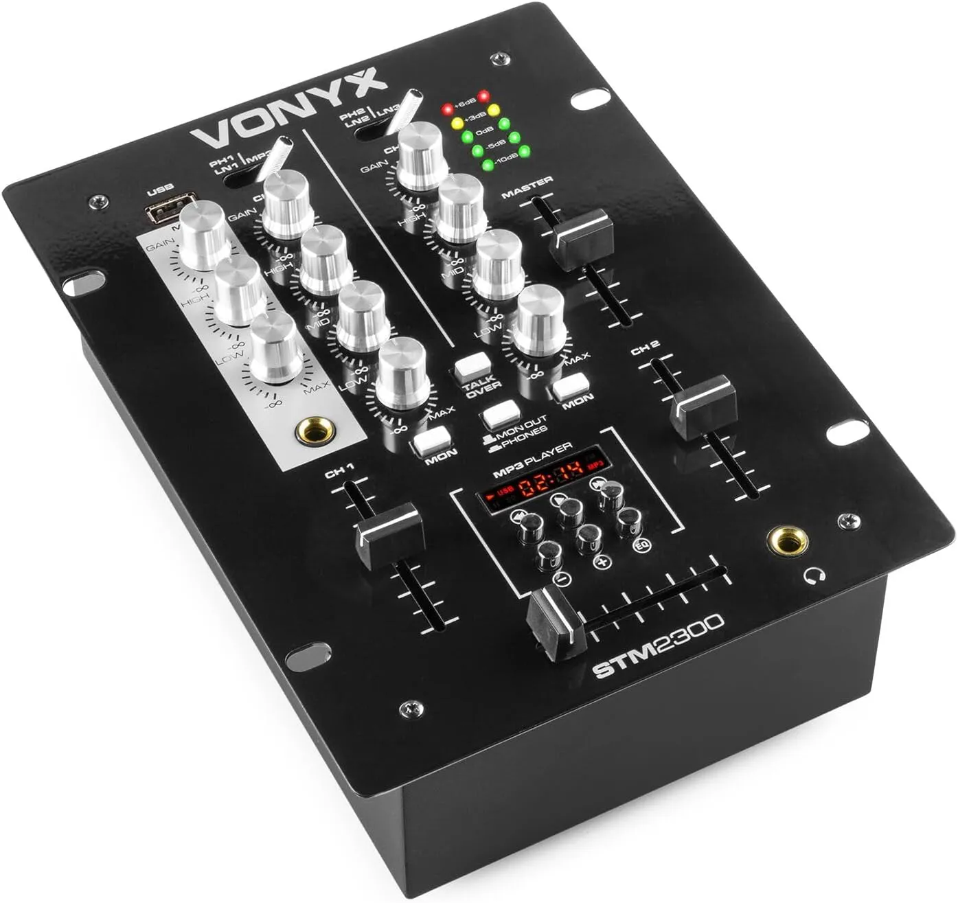 Bild von Vonyx STM-2300 DJ Mischpult mit MP3-Player, USB-Anschluss und Mikrofonanschluss
