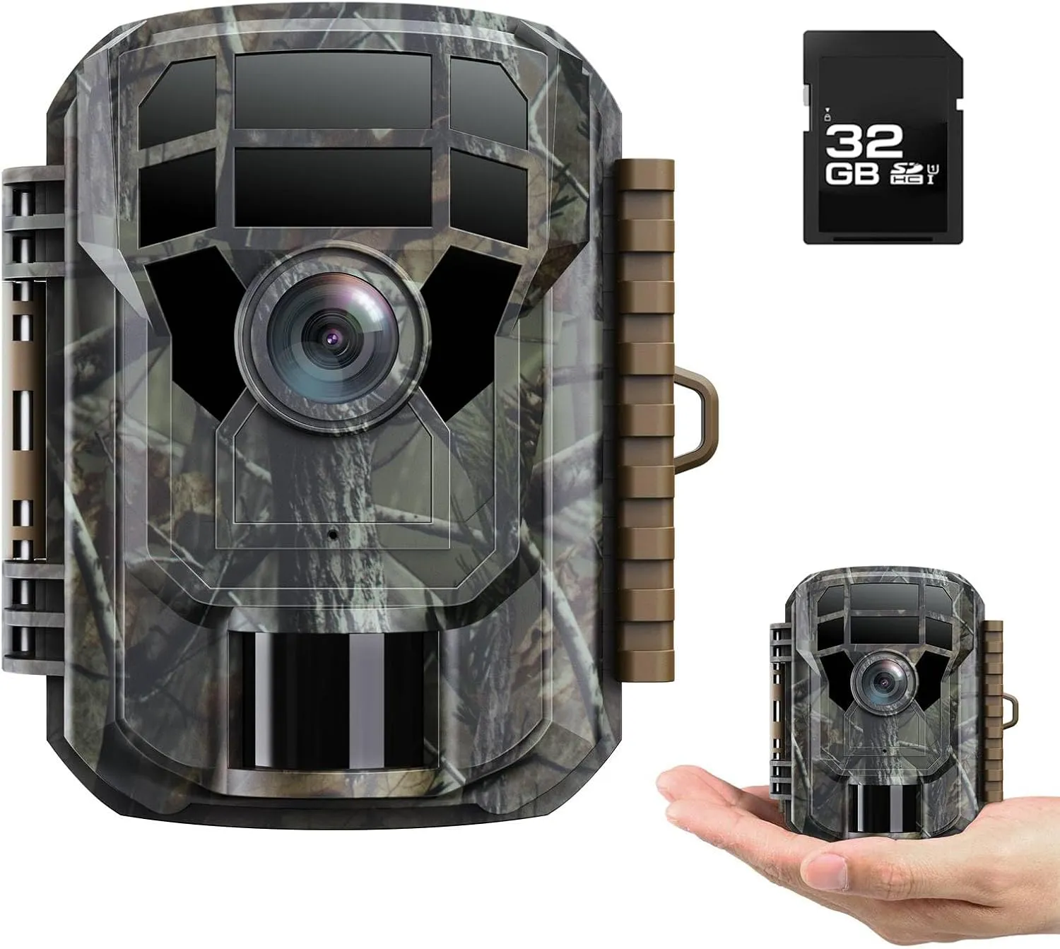 Bild von VOOPEAK 2K Wildkamera mit 36 MP und 32 GB SD Karte, Nachtsicht, Bewegungsmelder und 120° Weitwinkel, wasserdicht nach IP66