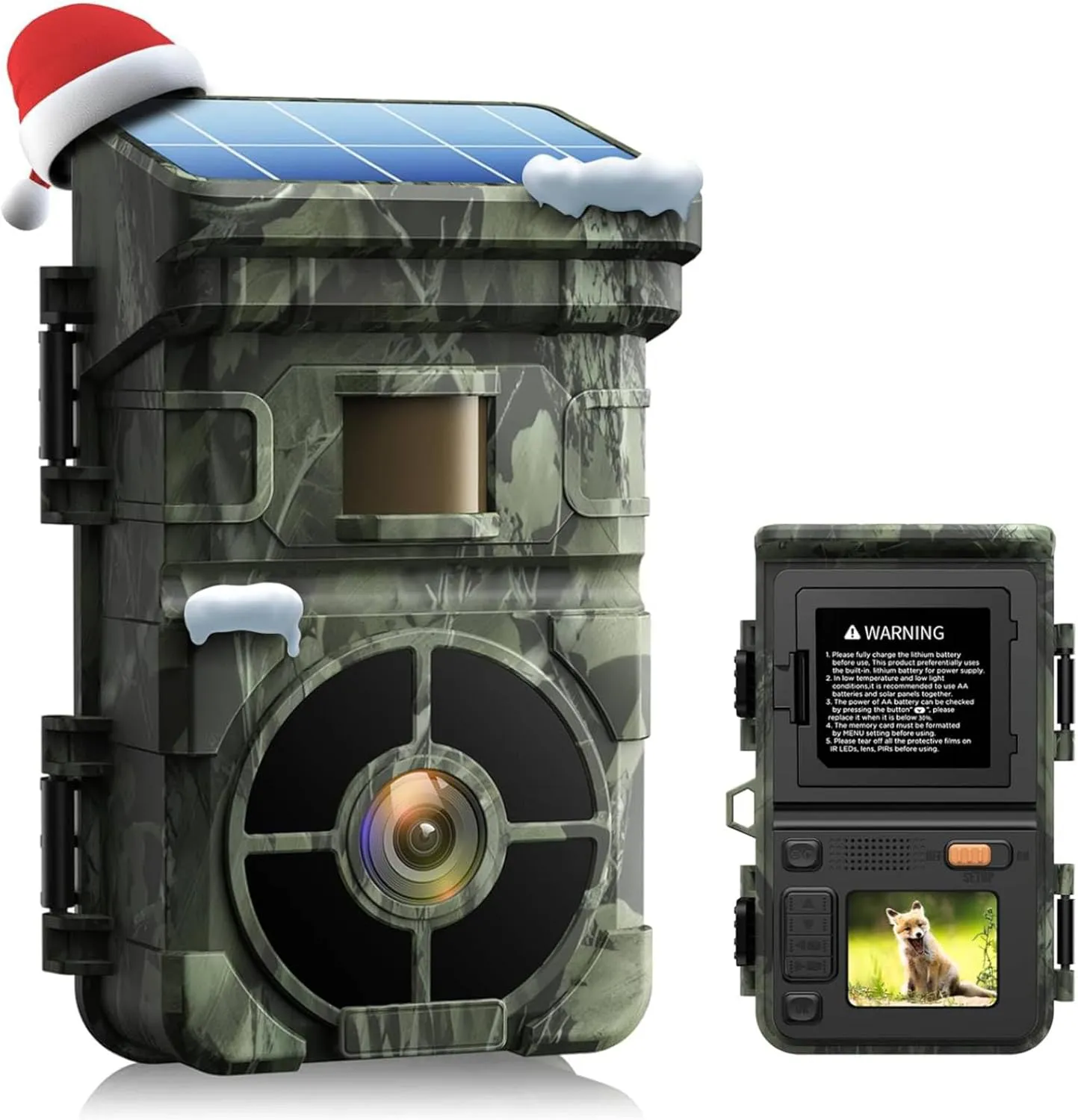 Bild von VOOPEAK Wildkamera mit 4K Auflösung, 48MP und Nachtsicht, IP66 wasserdicht, ideal für die Wildtierüberwachung