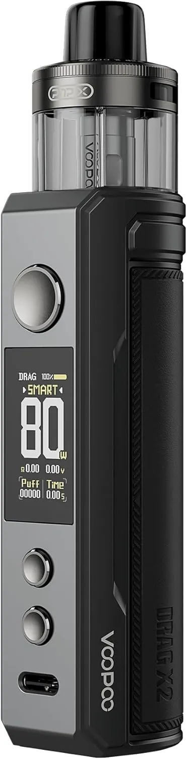 Bild von Voopoo Drag X2 Pod System mit 5 ml und 80 Watt in grau metallisch