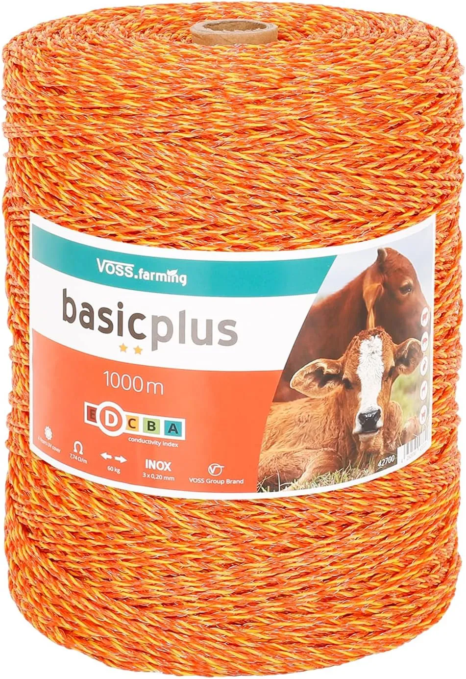 Bild von VOSS.farming 1000m Elektrozaunlitze für Weidezäune