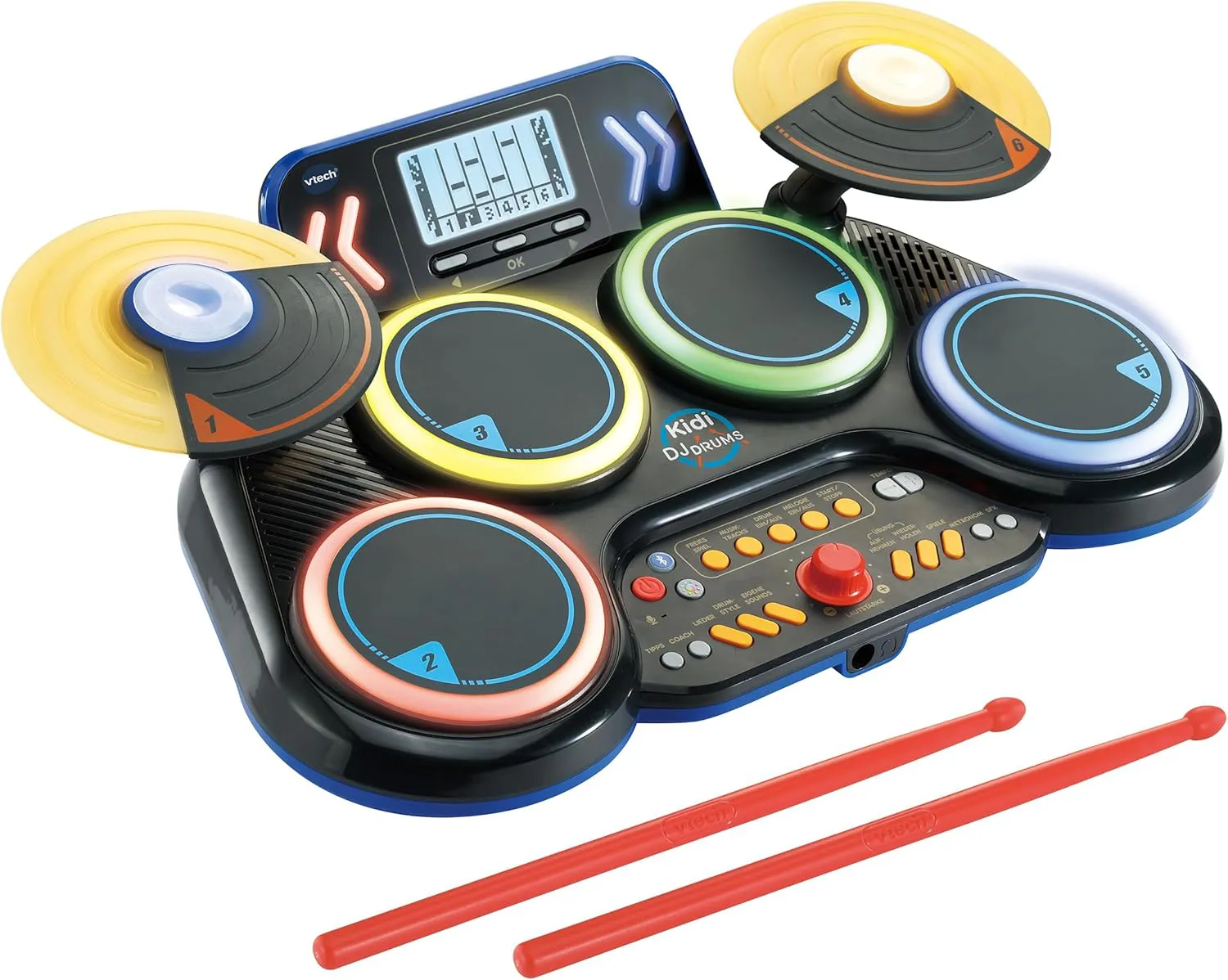 Bild von VTech Kidi DJ Drums Elektronisches Schlagzeug mit Lichteffekten und Lernmodus für Kinder von 6 bis 12 Jahren