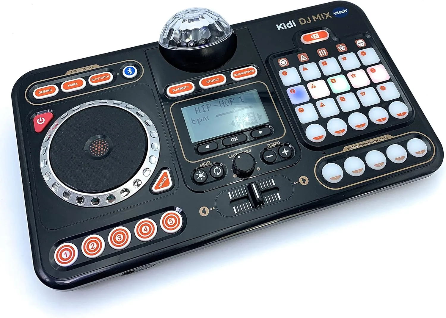 Bild von VTech Kidi DJ Mix 10-in-1 DJ Mischpult für Kinder von 6 bis 12 Jahren mit Jog-Wheel und zahlreichen Effekten in Schwarz