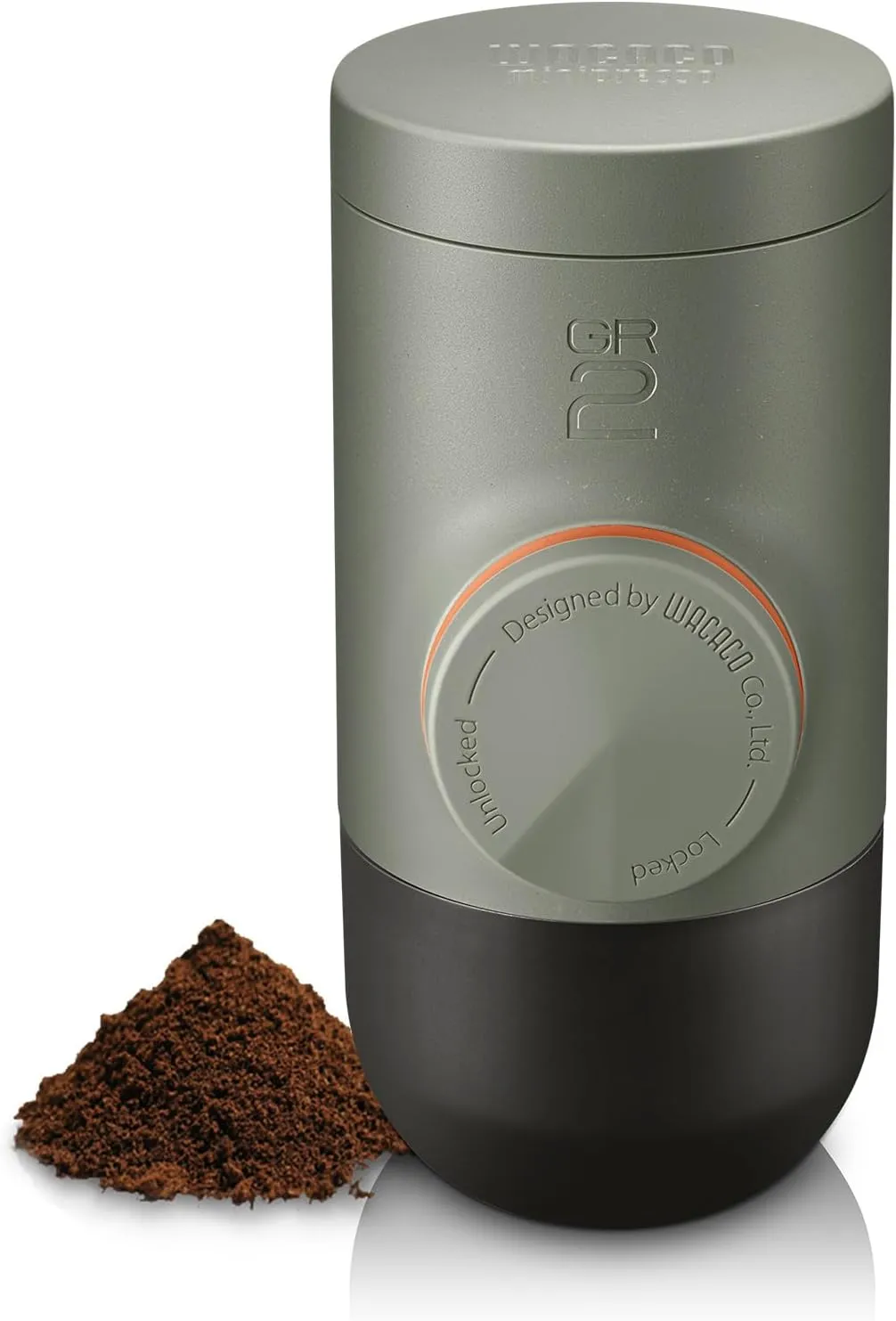Bild von WACACO Minipresso GR2 tragbare Espressomaschine mit 18 Bar für gemahlenen Kaffee, ideal für Camping und Reisen
