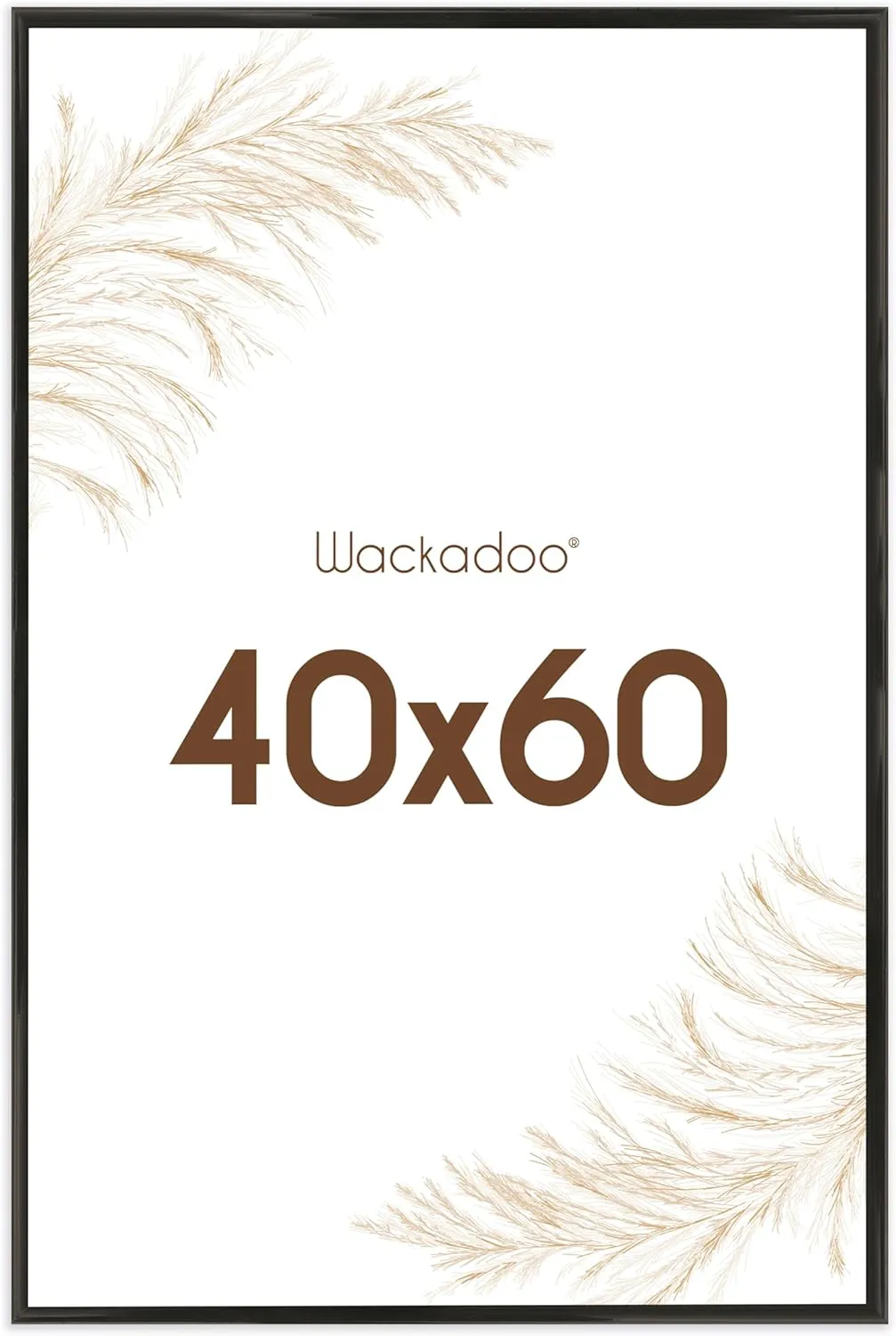Bild von Wackadoo Bilderrahmen 40x60 Schwarz mit Glasscheibe