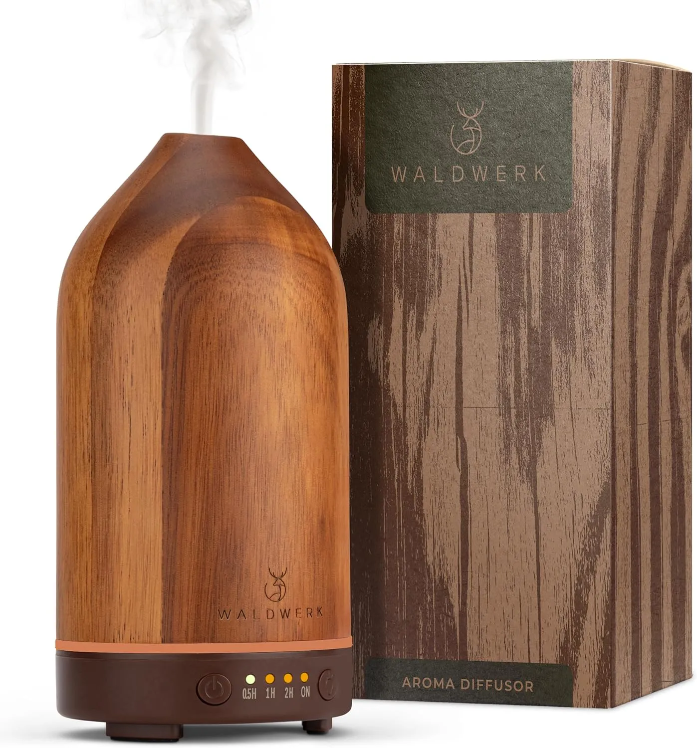 Bild von WALDWERK Diffuser aus Akazienholz mit 100 ml für ätherische Öle und Aromatherapie