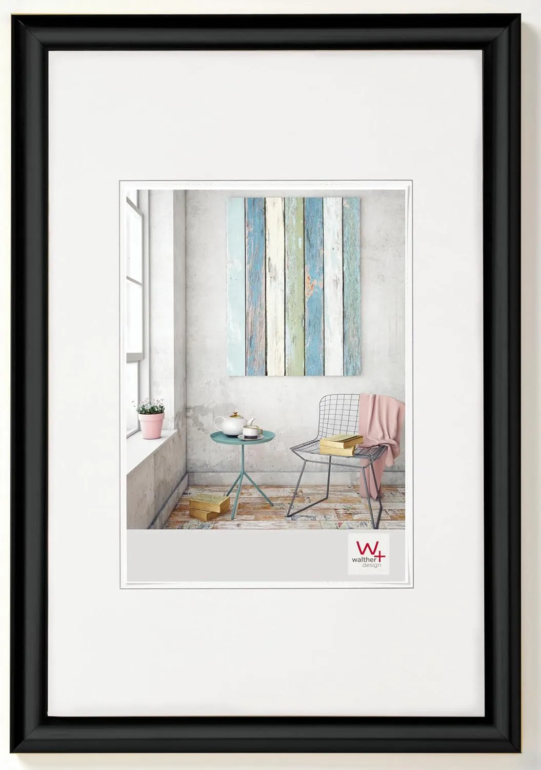 Bild von Walther Design Bilderrahmen KP318B in Schwarz für Fotos 13 x 18 cm