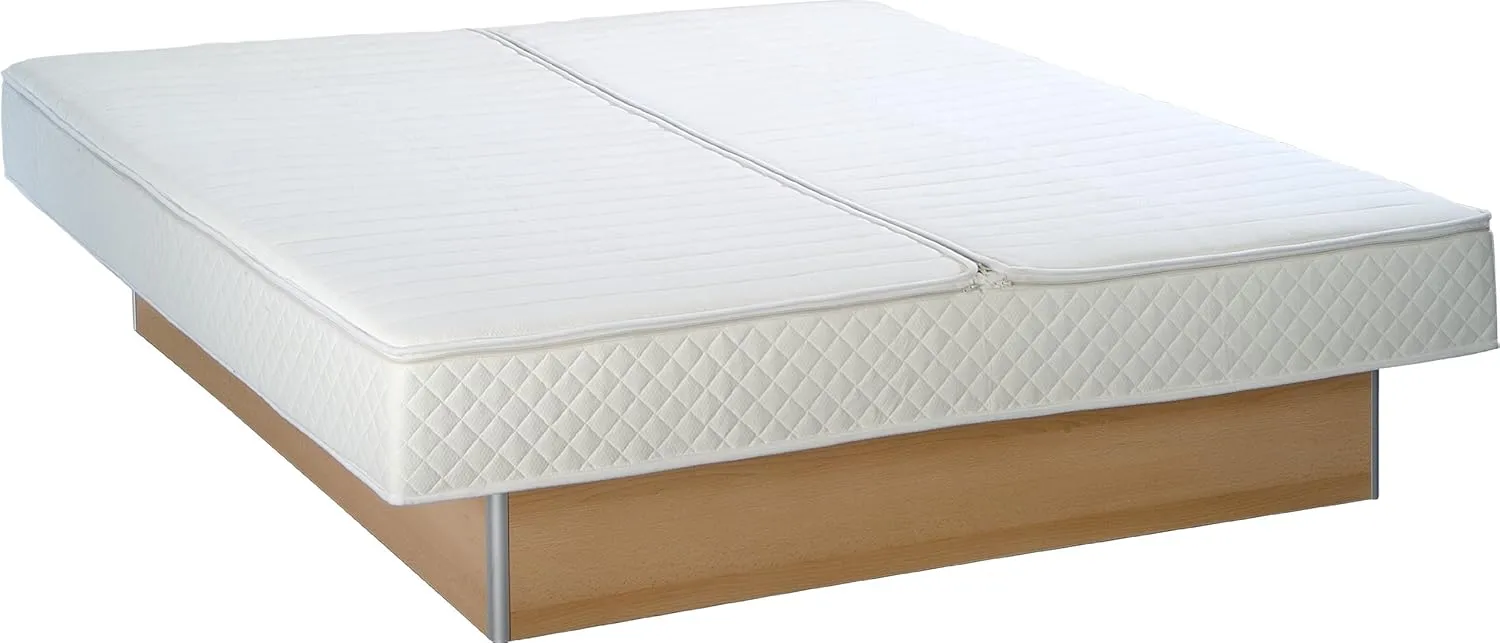 Bild von Wasserbetten1a Mono Softside Wasserbett Komplettset mit Podest und Touch Heizung