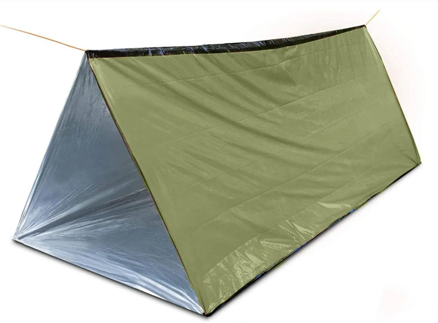 Bild von Wasserdichtes Notfall-Survival-Zelt für 2 Personen, 150 x 250 cm, aus Mylar für Wandern und Camping