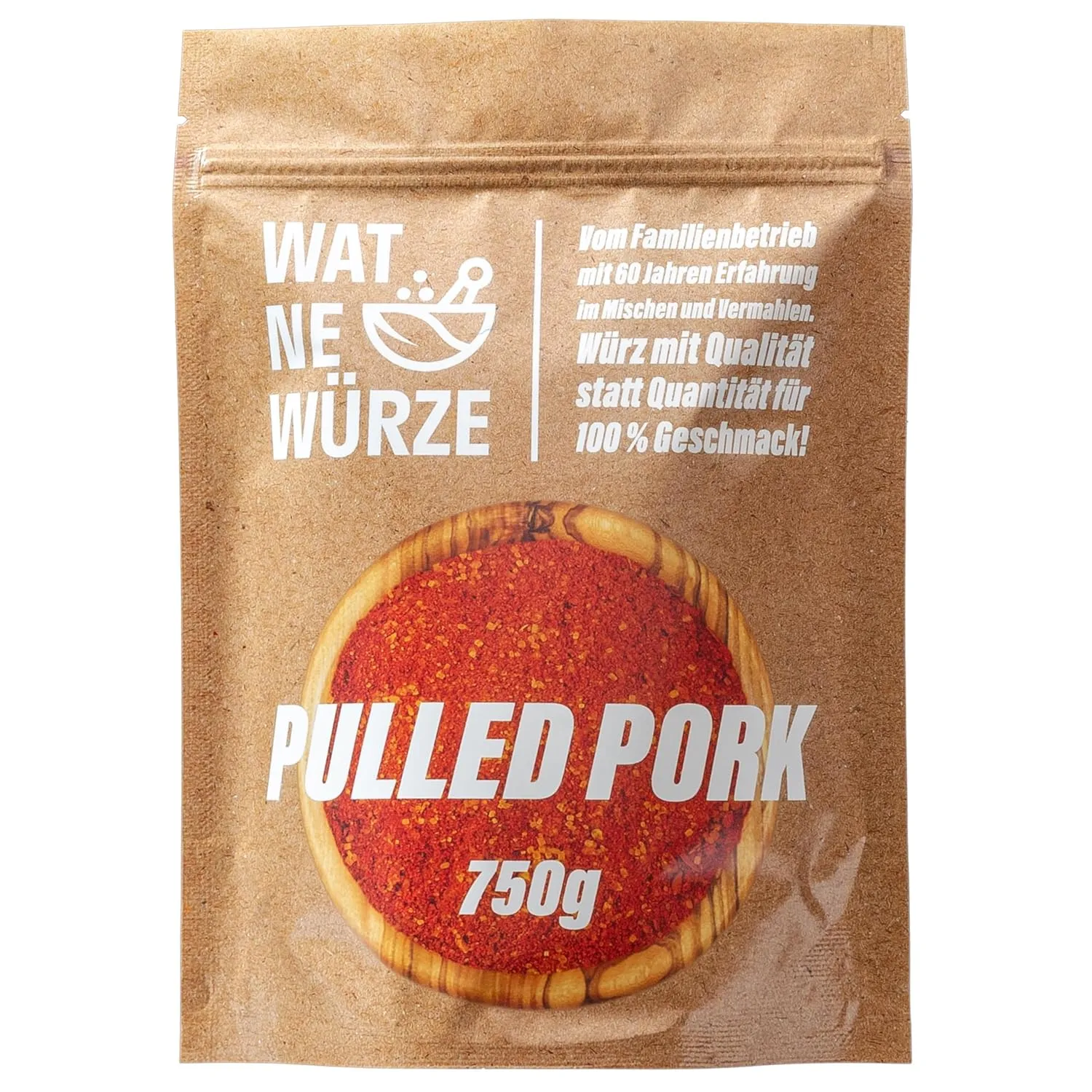 Bild von WAT NE WÜRZE Pulled Pork BBQ Rub mit 750 g für Grill- und Smokergerichte