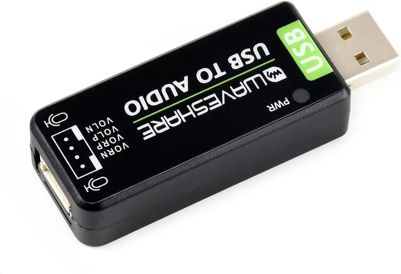 Bild von Waveshare USB Audio Adapter für Raspberry Pi und Jetson Nano, treiberfrei