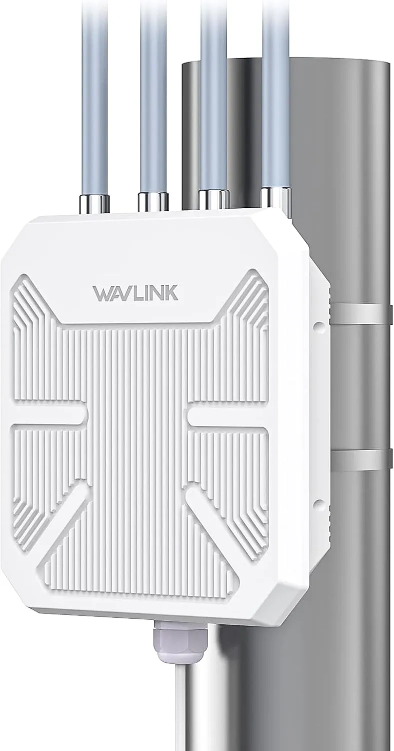 Bild von WAVLINK AX1800 Outdoor Access Point mit WiFi 6 und Dualband bis 1775 Mbit/s, wetterfest, unterstützt PoE und Gigabit Port