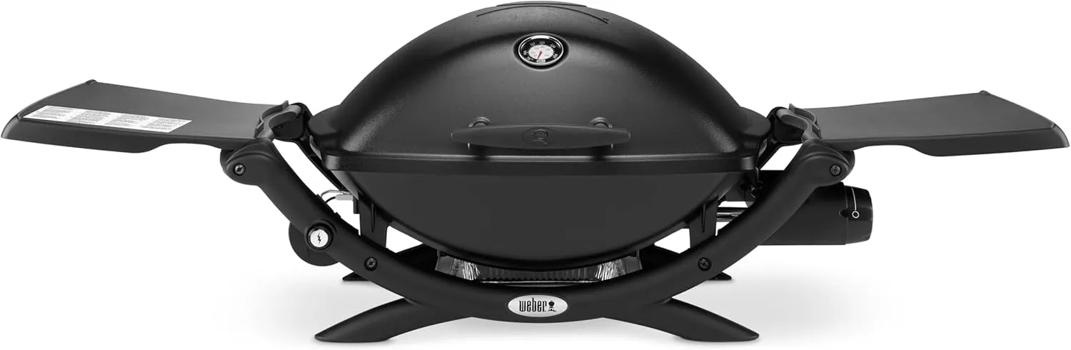 Bild von Weber Q2200 Gasgrill mit 54 x 39 cm Grillfläche und einem Brenner, inklusive ausklappbaren Seitentischen und Deckelthermometer, Artikelnummer 54010079
