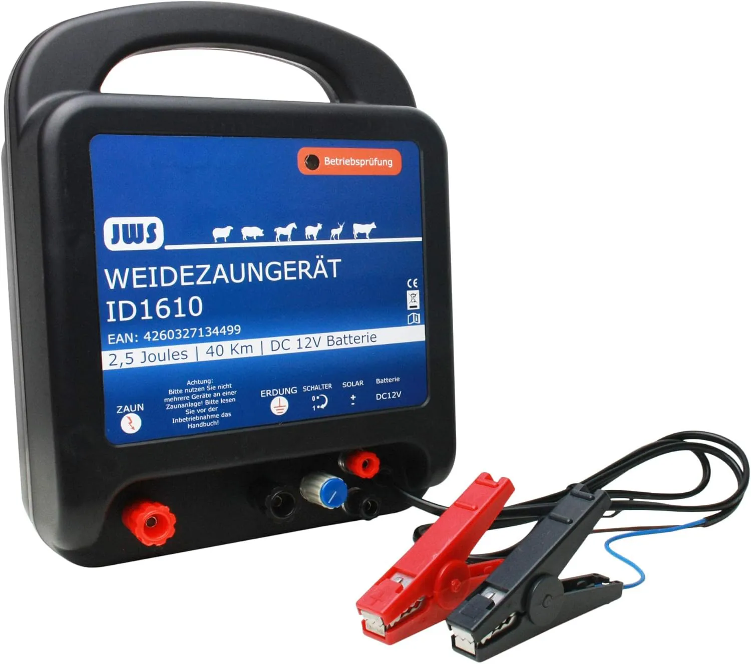 Bild von Weidezaungerät 12 Volt mit 2,5 Joule Solarenergie