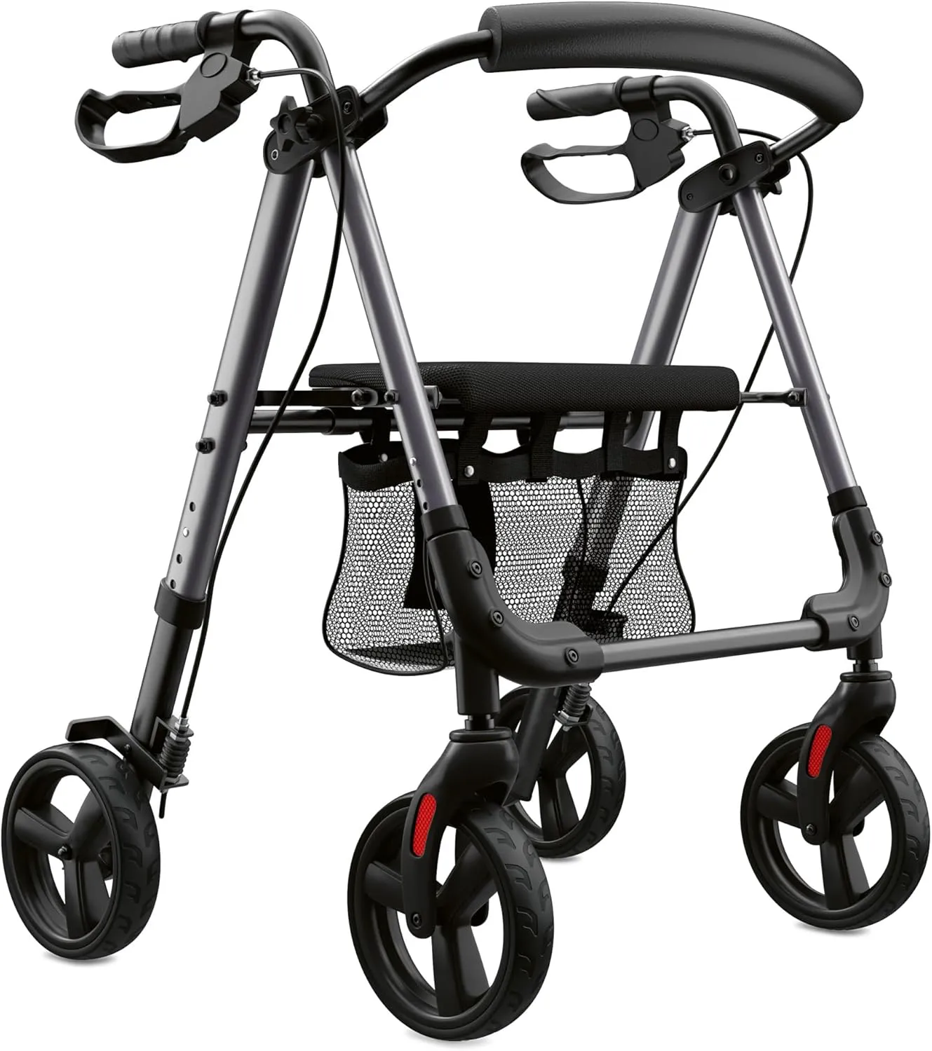 Bild von Weinberger 46501 Alu-Rollator Basic, faltbar und höhenverstellbar, leichtgewichtig mit Sitzfläche und nur 6,2 kg
