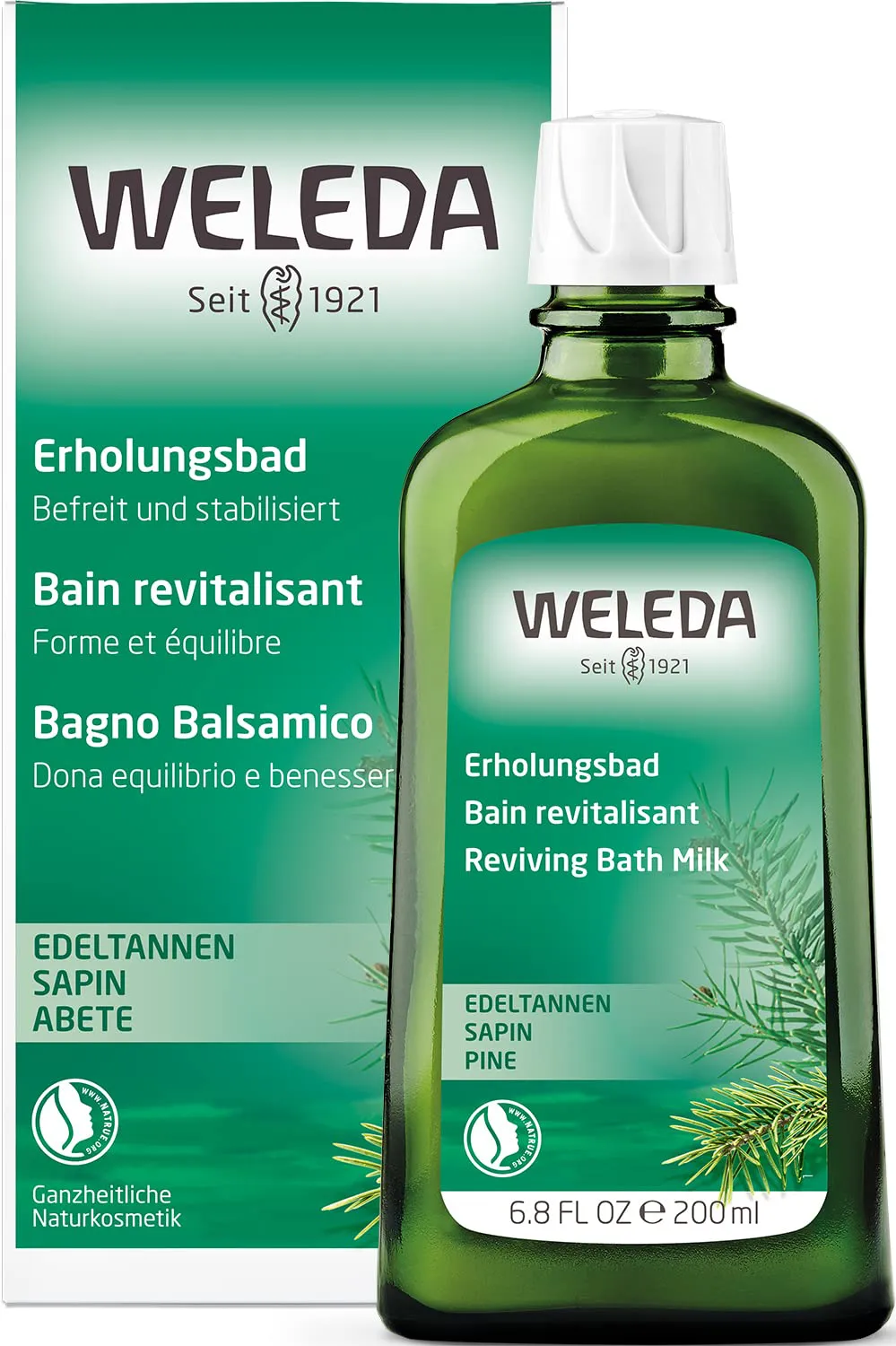 Bild von WELEDA Bio Edeltannen Erholungsbad mit 200 ml Badeessenz aus ätherischen Ölen zur Entspannung und Pflege