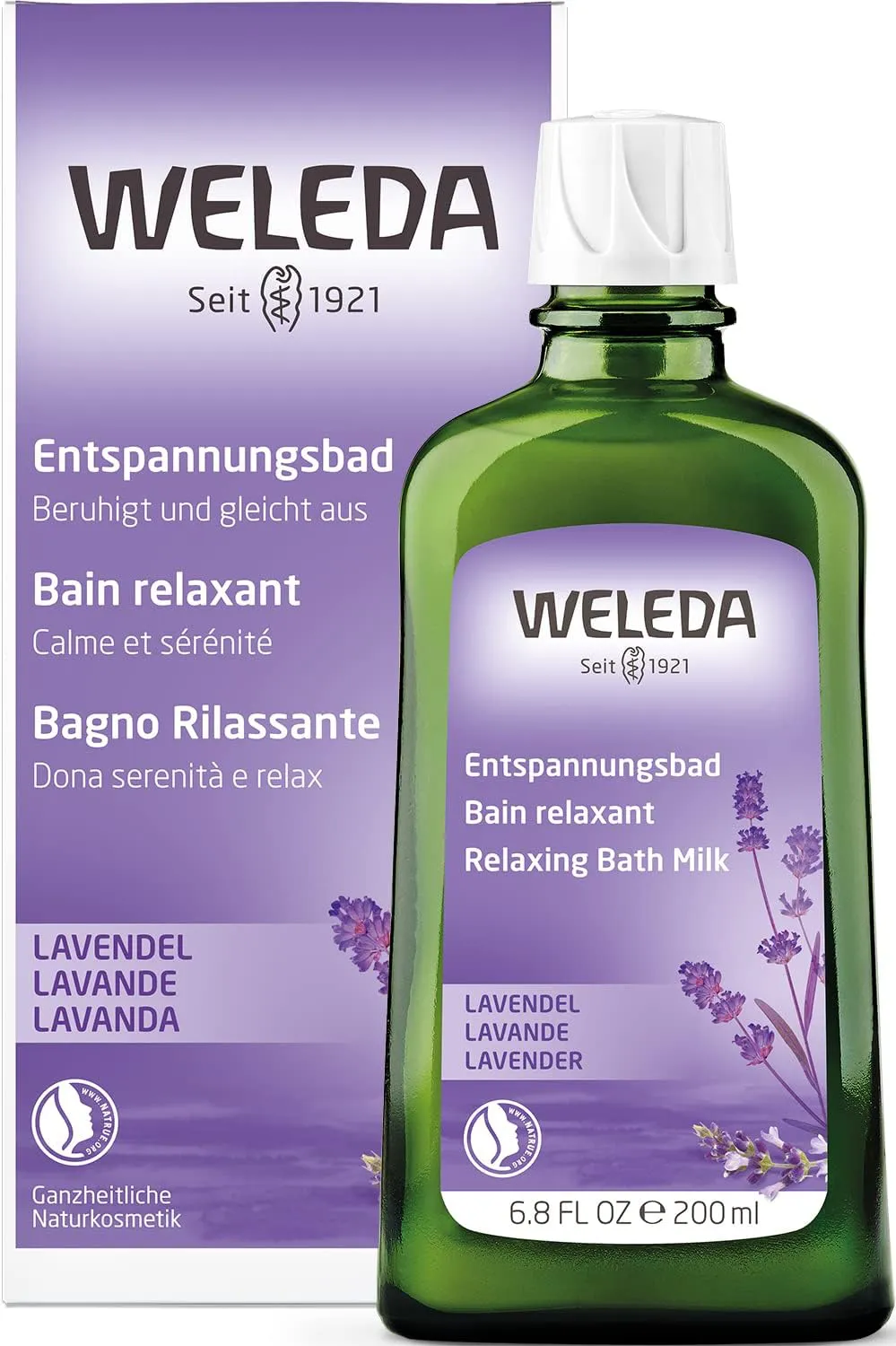 Bild von WELEDA Bio Lavendel Entspannungsbad mit echtem Lavendelöl, 200 ml