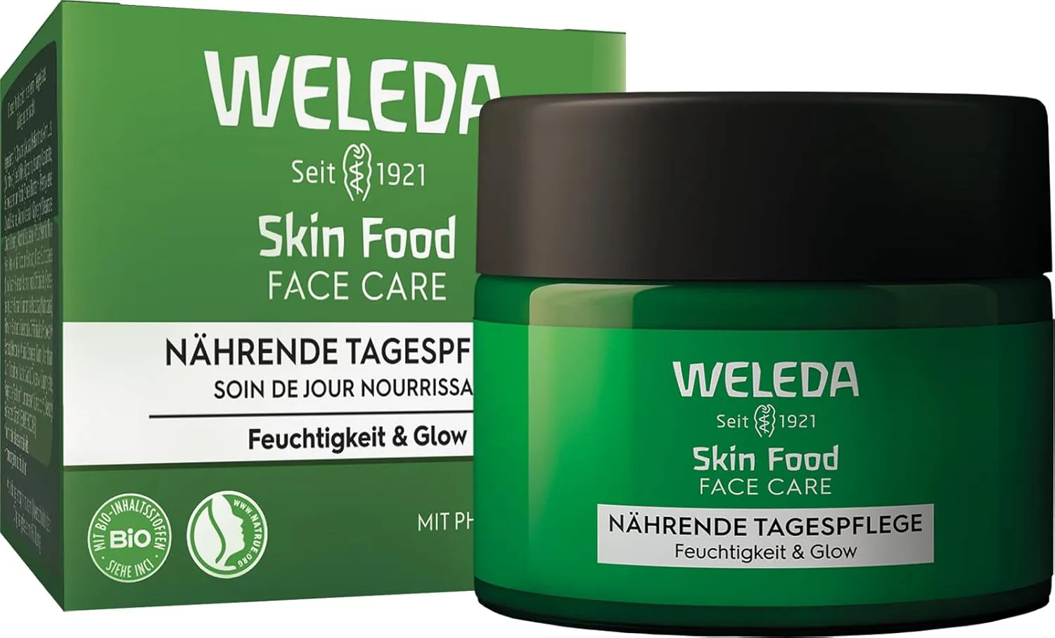 Bild von WELEDA Bio Skin Food Tagespflege mit Squalan, Sheabutter und Rosmarin, 40 ml, vegane Feuchtigkeitscreme für Glow und Hautpflege