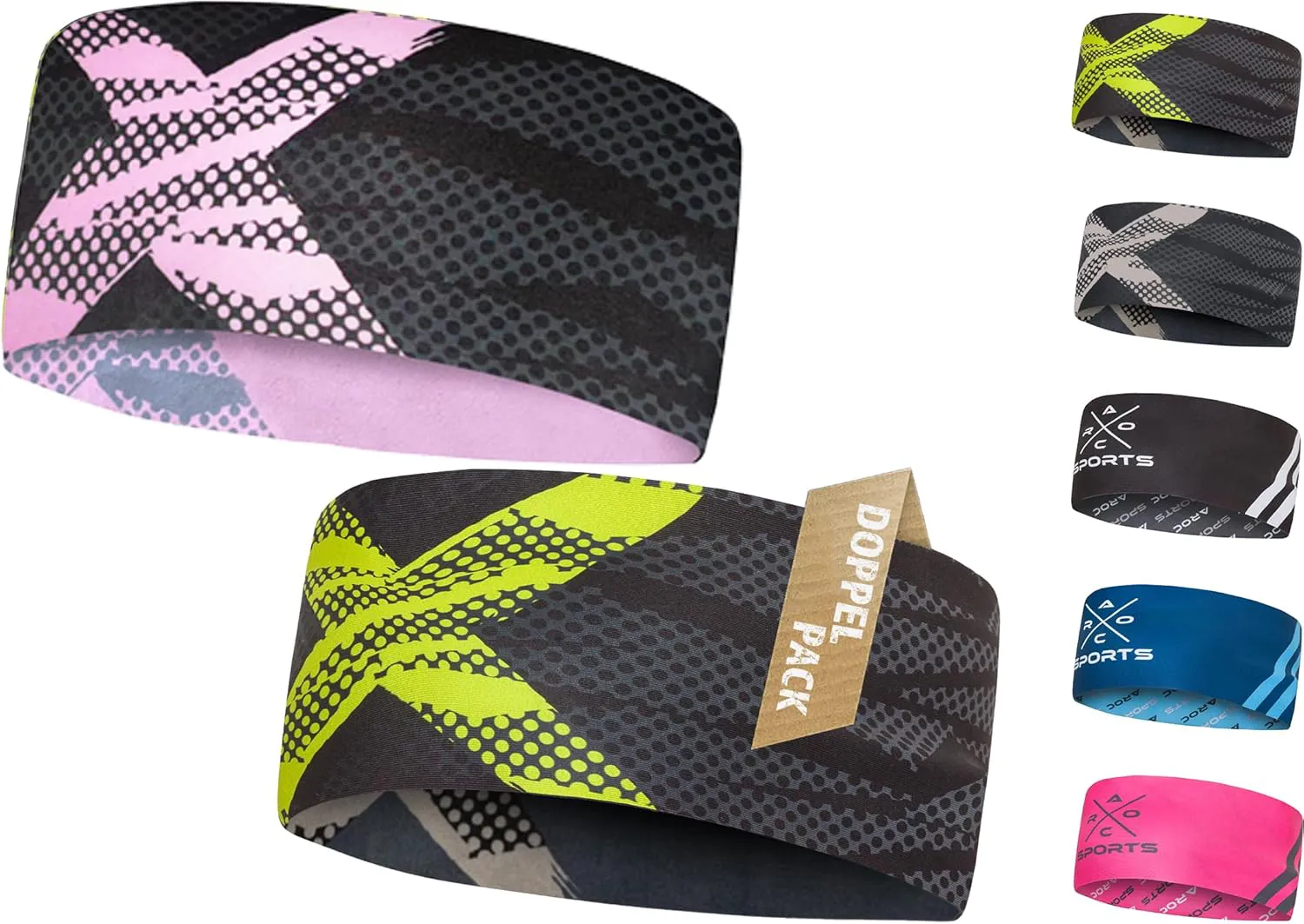 Bild von Wendbares Sport Stirnband leicht und schnelltrocknend für Wandern, Laufen, Radfahren und Ski unter Helm