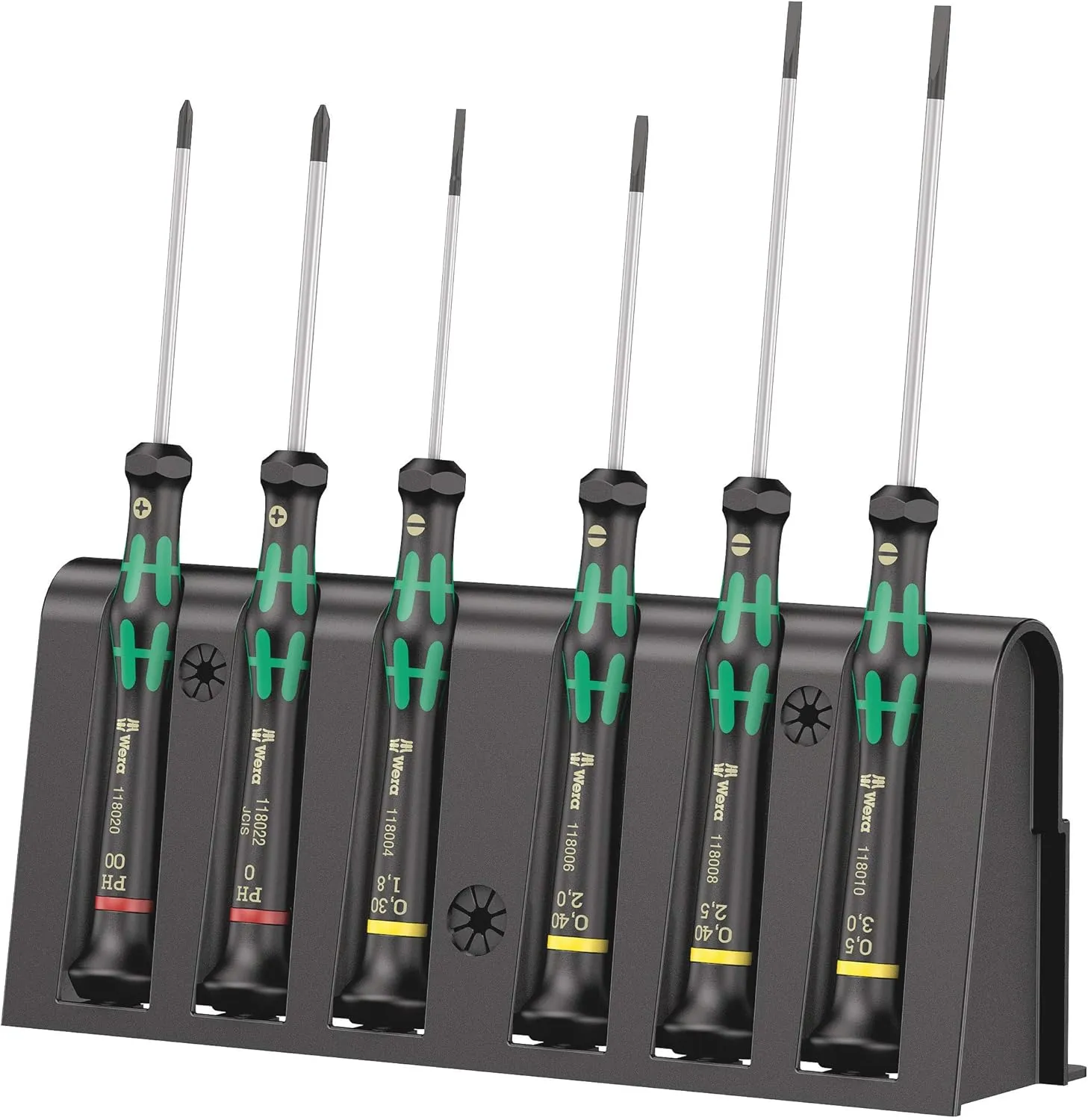 Bild von Wera 2035/6 A Elektroniker Schraubendrehersatz mit 6 Teilen und Rack