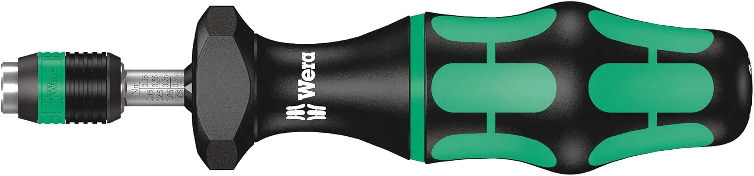 Bild von Wera 7440 drehmomentschraubendreher mit Rapidaptor Schnellwechselfutter, 1/4 Zoll, einstellbar von 0,3 bis 1,2 Nm, Artikelnummer 05074700001