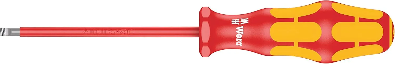 Bild von Wera VDE isolierter Schlitzschraubendreher 0,4 x 2,5 x 80 mm 05006100001