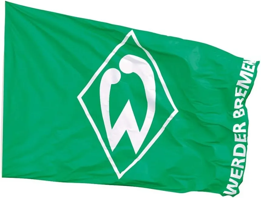Bild von Werder Bremen Hissfahne groß in grün mit den Maßen 300 x 200 cm