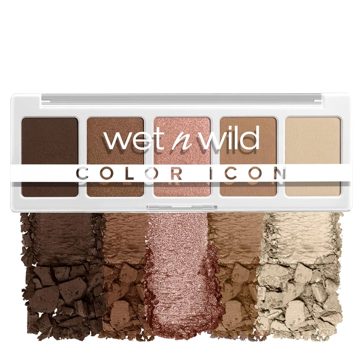 Bild von Wet n Wild Color Icon 5-Pan Lidschatten Palette mit 5 hochpigmentierten Farben für ein langanhaltendes und blendbares Make-up in Walking On Eggshells