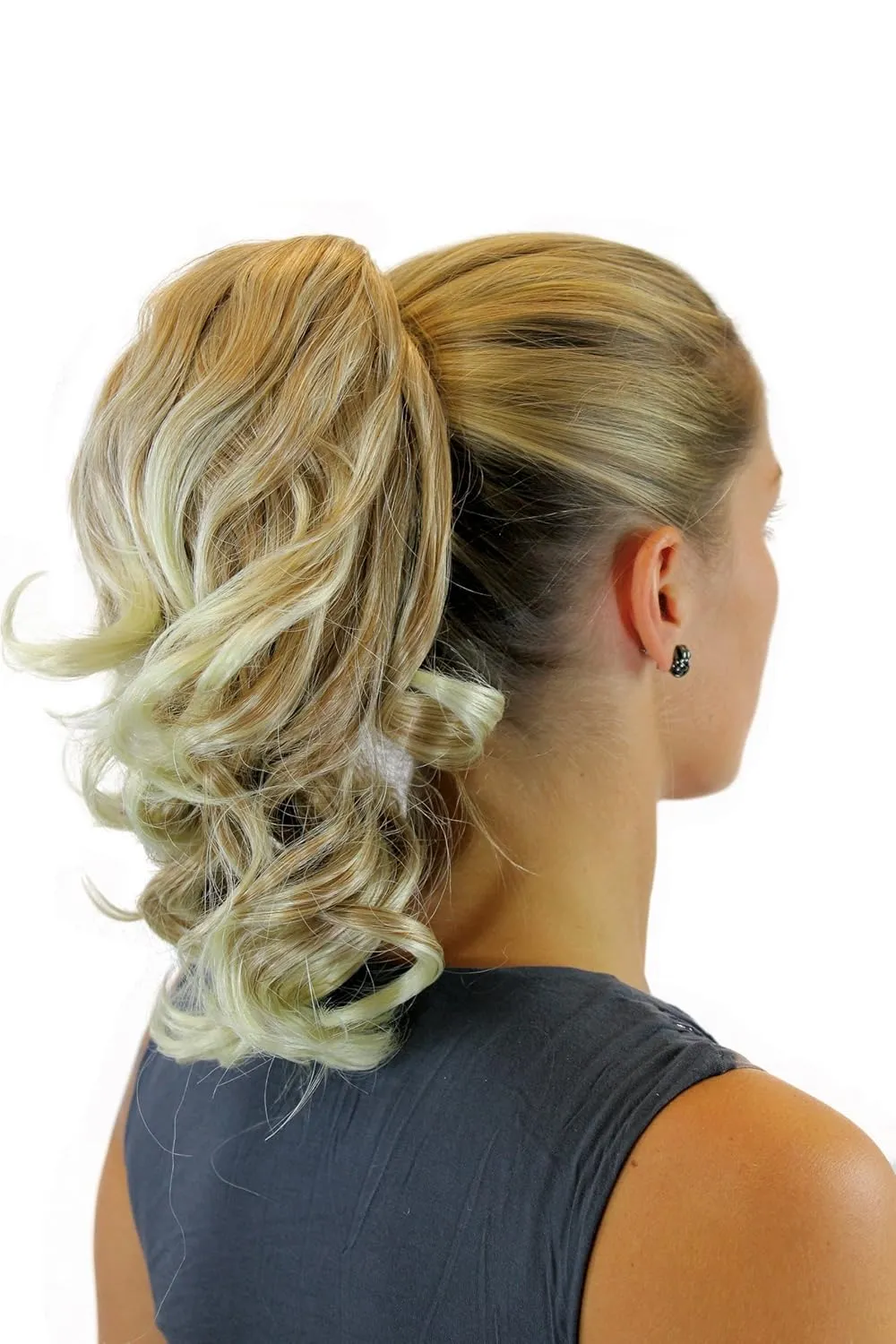 Bild von WIG ME UP JL-3023-27T613 gewelltes Haarteil in halblang mit 35 cm Länge und Steckkamm in Blondmix